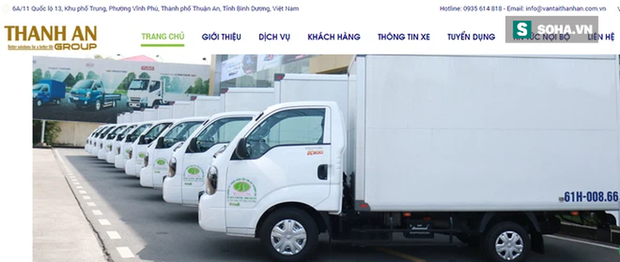 Website của Thành An Group.