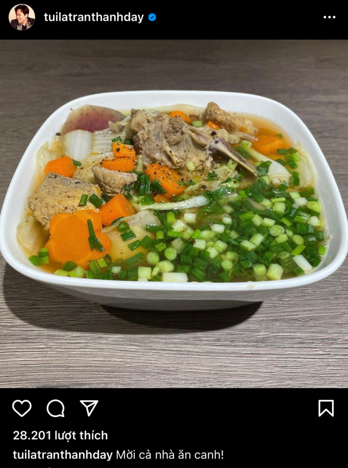 MC Trấn Thành cập nhật trạng thái mới trên trang cá nhân.