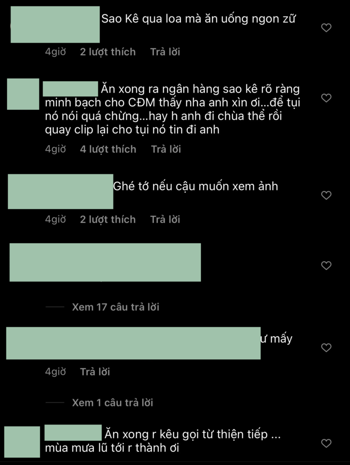 Cư dân mạng tiếp tục bình luận 