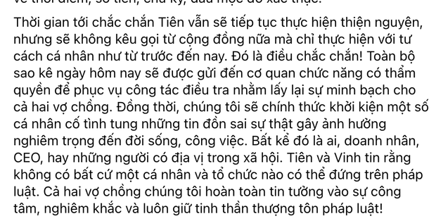 Thuỷ Tiên khẳng định vẫn sẽ tiếp tục làm từ thiện mặc cho mọi ồn ào nhưng sẽ không kêu gọi quyên góp nữa