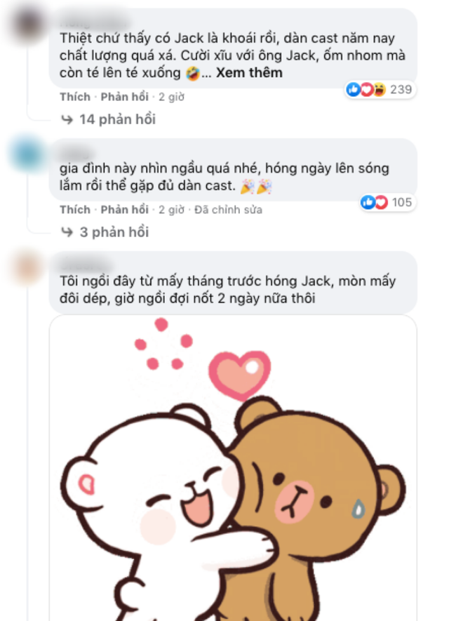Fan của Jack vẫn miệt mài bảo vệ thần tượng trên mọi mặt trận. Hiện tại, fan của Jack đã tràn vào Fanpage Running Man Vietnam 2021 để bày tỏ cảm xúc.