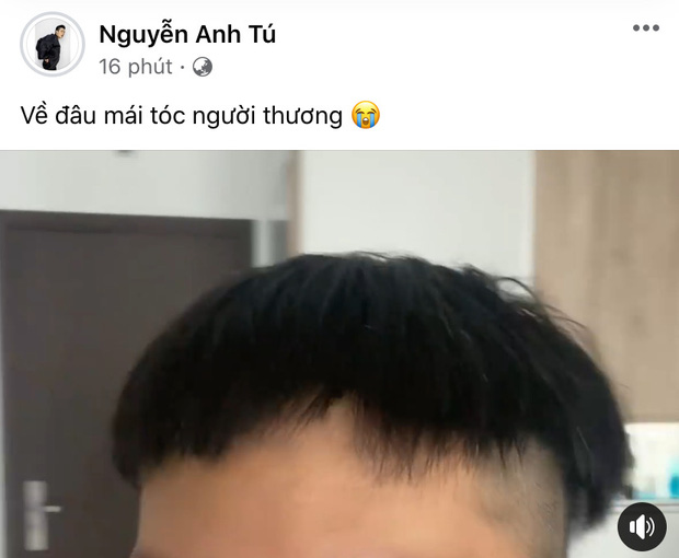 Anh Tú khoe bộ tóc mới được bạn gái cắt, đọc dòng chú thích thôi là hiểu luôn tâm trạng chính chủ rồi