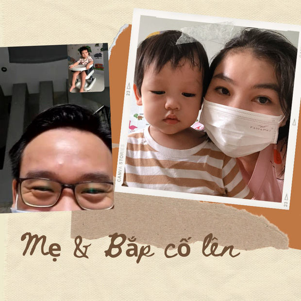 Chồng gửi lời động viên hai mẹ con sớm chiến thắng Covid-19