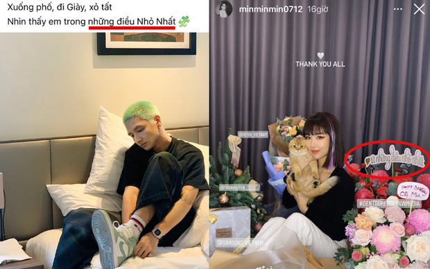 Trước đó, netizen soi ảnh Min ngồi giữa những món quà ngày sinh nhật nhưng nổi bật hơn cả là bó hoa màu đỏ cùng dòng chữ 