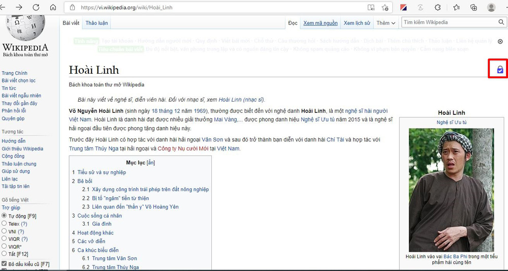 Wikipedi bản destop đã được vá lỗi và cài chế độ khóa chình sửa.