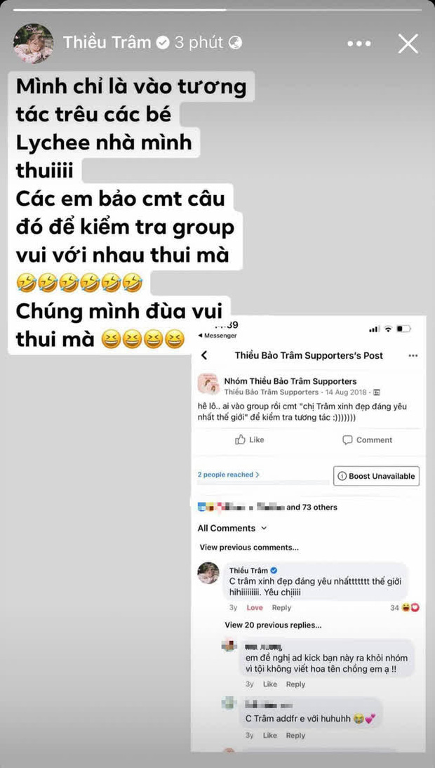 Thiều Bảo Trâm tung bằng chứng cụ thể và lên tiếng sau khi gặp sự cố dở khóc dở cười nghi quên thoát nick khi 