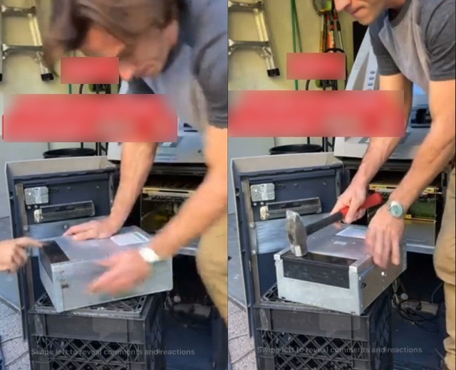 Mua lại cây rút tiền cũ, người đàn ông choáng váng khi đập bên trong ra - 1