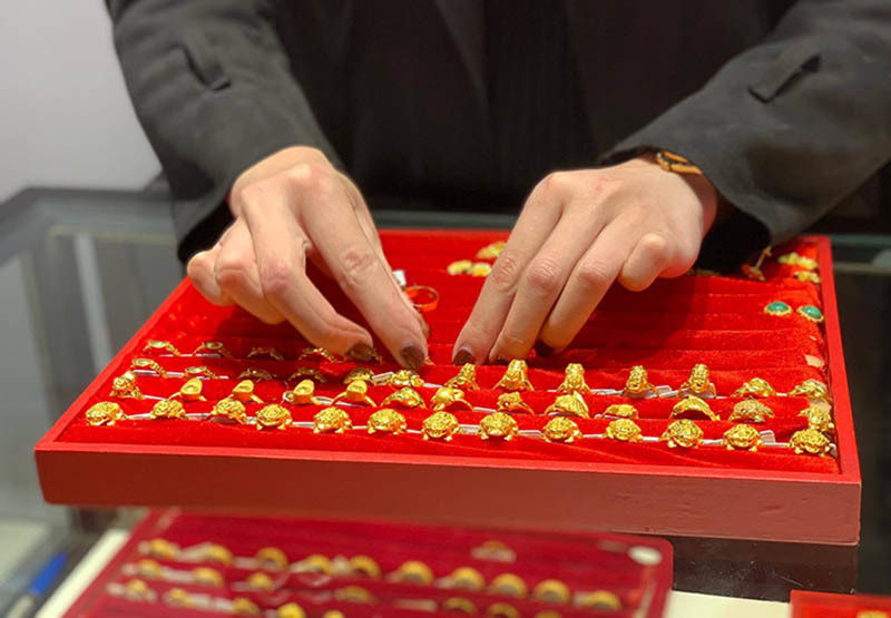 Giá vàng hôm nay (Ảnh:Bảo Anh)