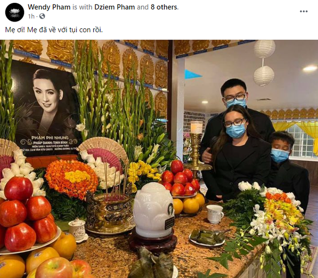 Chia sẻ mới nhất trên trang cá nhân của con gái Phi Nhung.