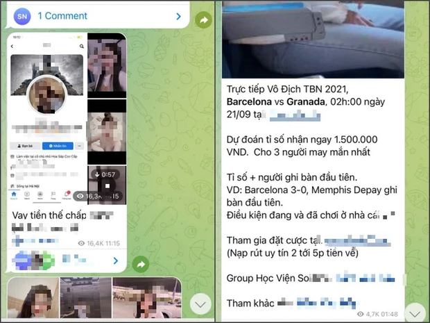 Người mang đến doanh thu cho các nhóm chat Telegram 18+ đó chính là tiền ảo và cá độ
