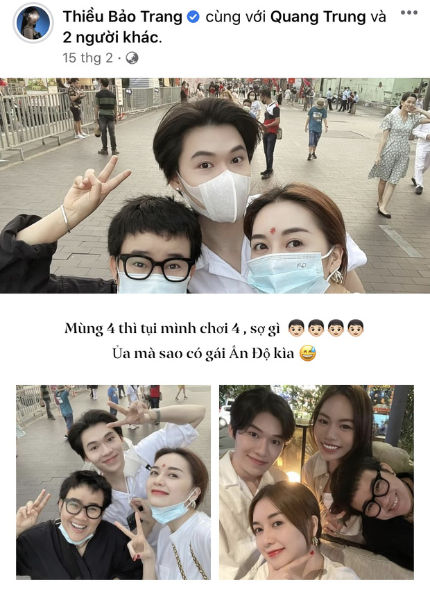 Trong buổi gặp mặt ít người, cặp đôi này vẫn xuất hiện cùng nhau, thoải mái công khai trên MXH