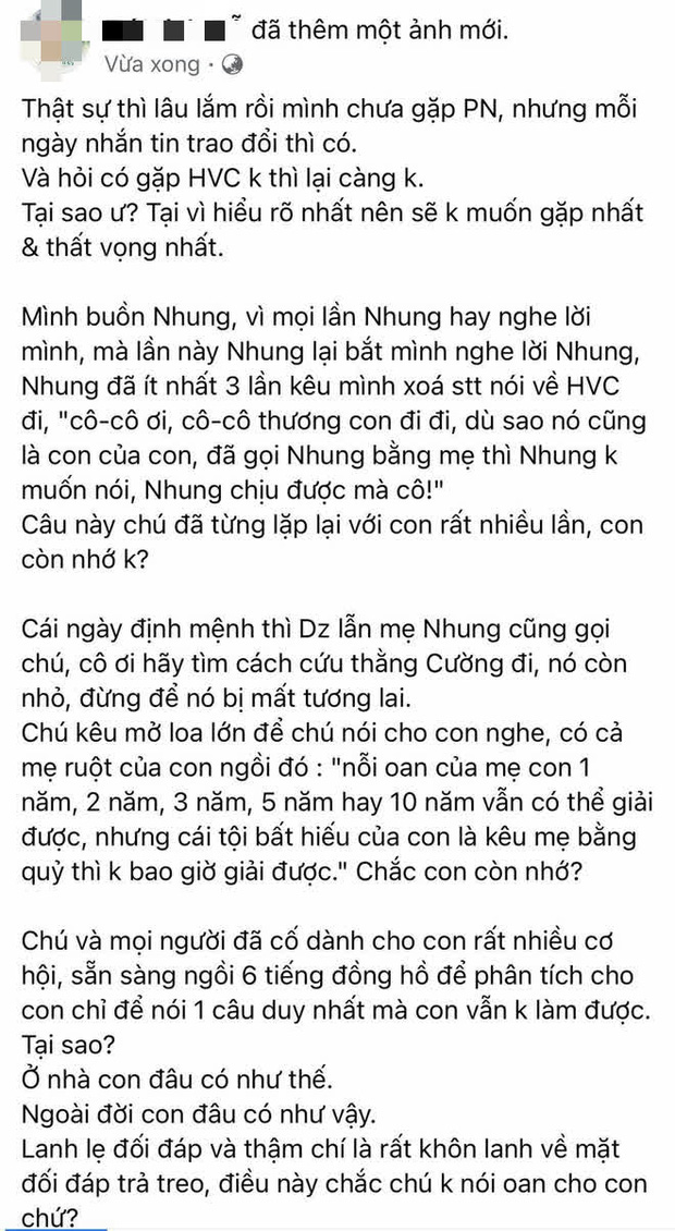 Người trong ekip ca sĩ Phi Nhung viết tâm thư thể hiện sự thất vọng vì đã thương sai người