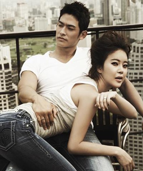 Baek Ji Young và chồng trẻ Jung Suk Won.