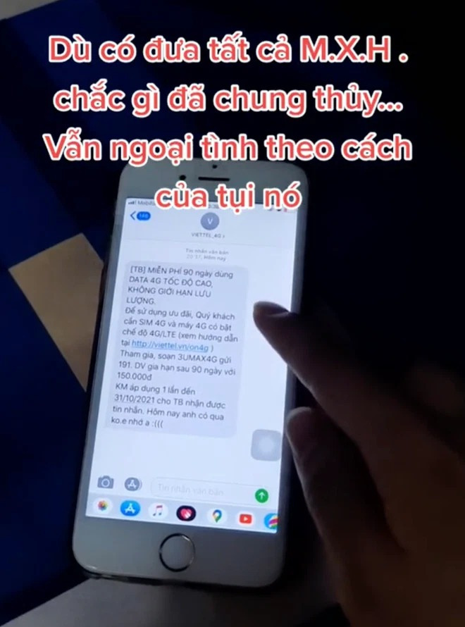 Nhìn qua cứ tưởng đây chỉ là tin nhắn gói cước 4G bình thường