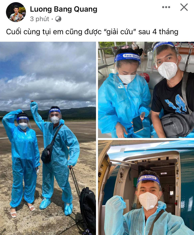 Lương Bằng Quang được trở về nhà sau chuyến du lịch từ hồi lễ 30/4-1/5 đến nay