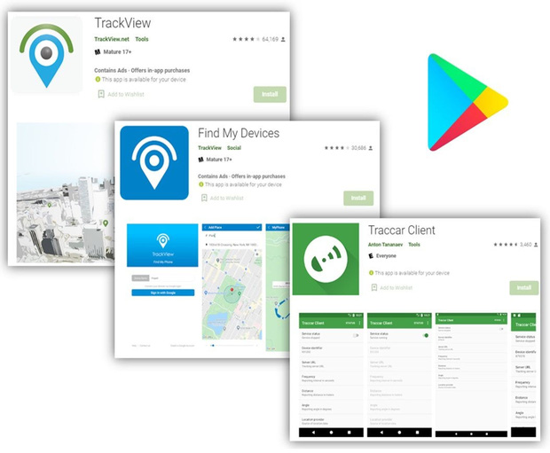 3 ứng dụng độc hại mà người dùng Android cần gỡ bỏ là Trackview, Find my Devices và Traccar Client