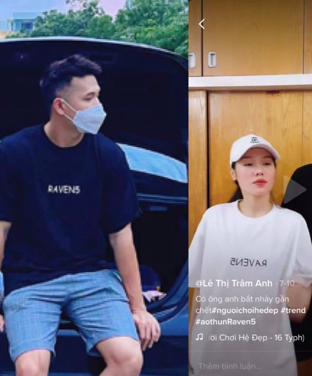 Trâm Anh và Trương Thế Vinh mặc áo đôi, chắc đây không phải sự trùng hợp đâu nhỉ?