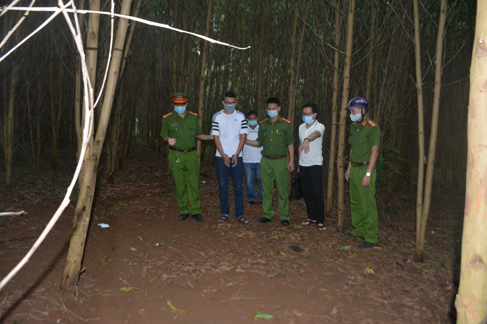 Khu vực rừng keo nơi Hồng tổ chức đánh bạc.