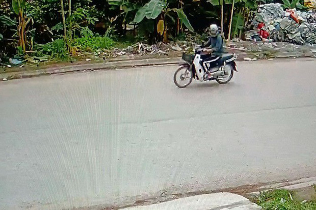 Hình ảnh camera ghi lại lúc Hiếu bỏ trốn bằng xe máy