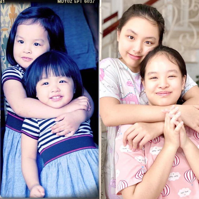 Giờ Suti toàn bị nhầm là chị vì vừa cao vừa to hơn chị gái ruột.