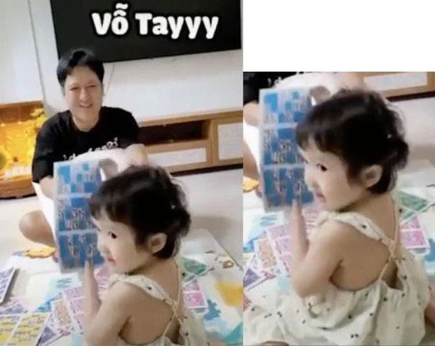 Trước đó, Trường Giang vô tình để lộ gương mặt con gái. So với thời điểm hiện tại, bé đã lớn nhanh trong thấy. 