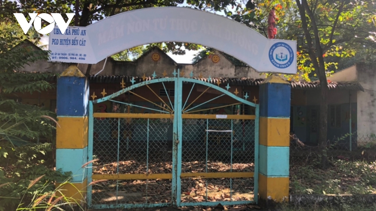 Trường mầm non đóng cửa lâu ngày