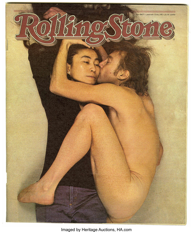 Bìa Rolling Stone vô giá, là hình ảnh cuối cùng của cố nghệ sĩ huyền thoại cùng vợ được chụp lại