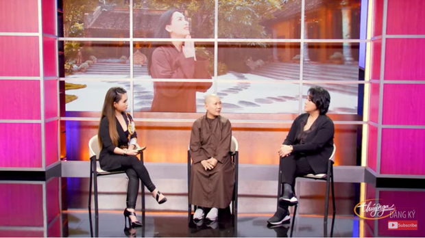 Sư cô Thích Nữ Minh Viên trong buổi trò chuyện