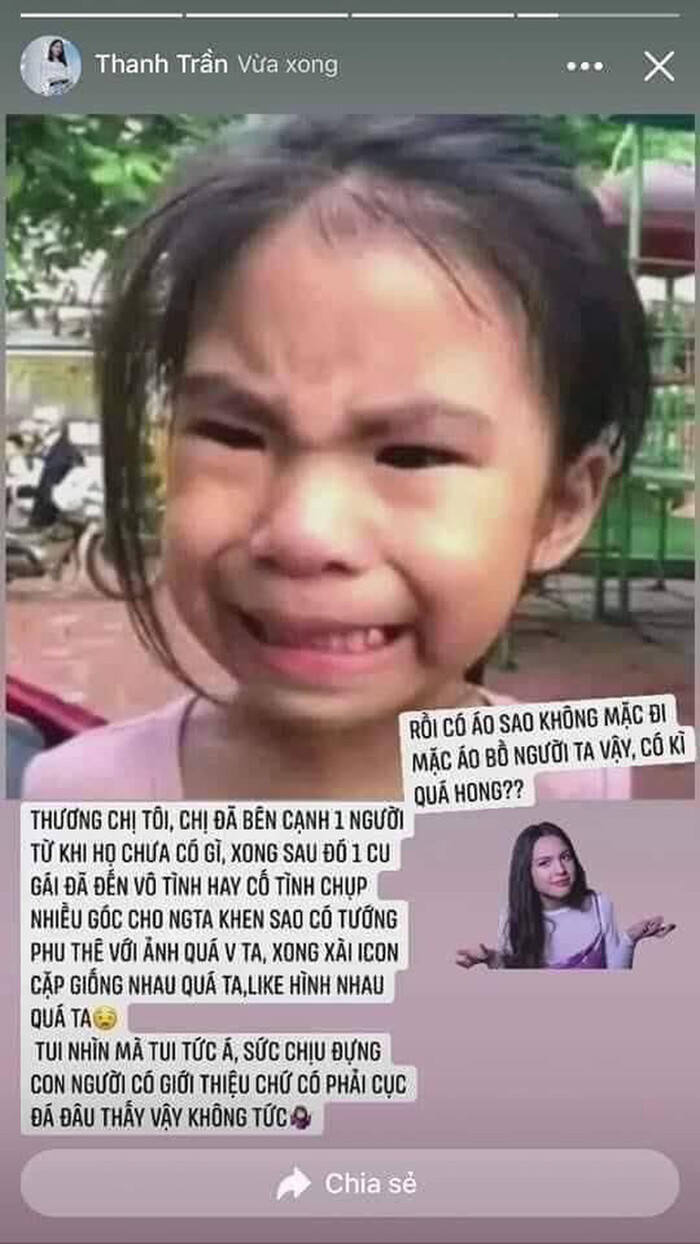 Chia sẻ của Thanh Trần vào tháng 1/2021.