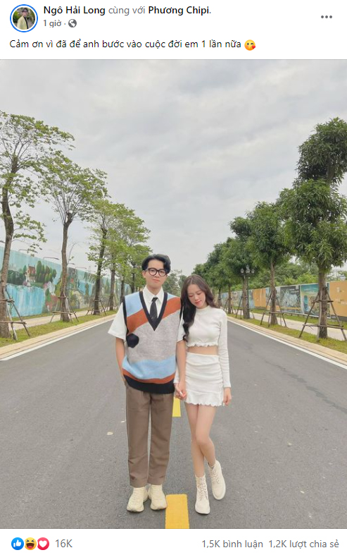 Việc cặp đôi quay về bên nhau thu hút cả chục nghìn lượt tương tác trong một thời gian ngắn.