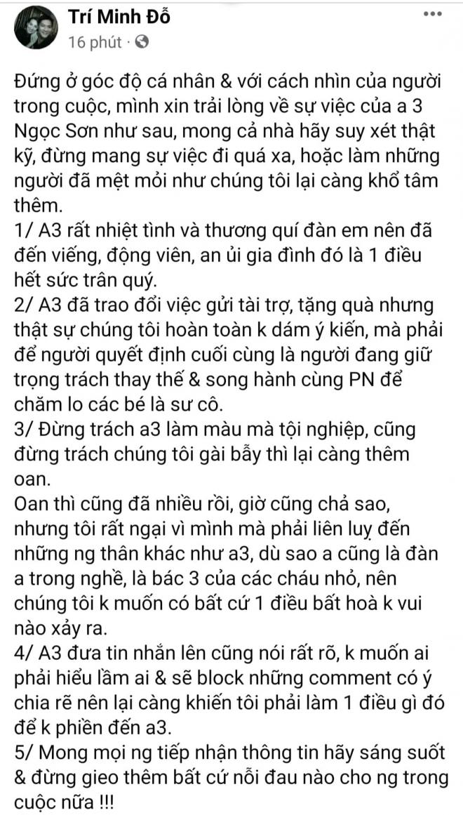 Toàn bộ bài đăng từ quản lý cũ của cố ca sĩ Phi Nhung