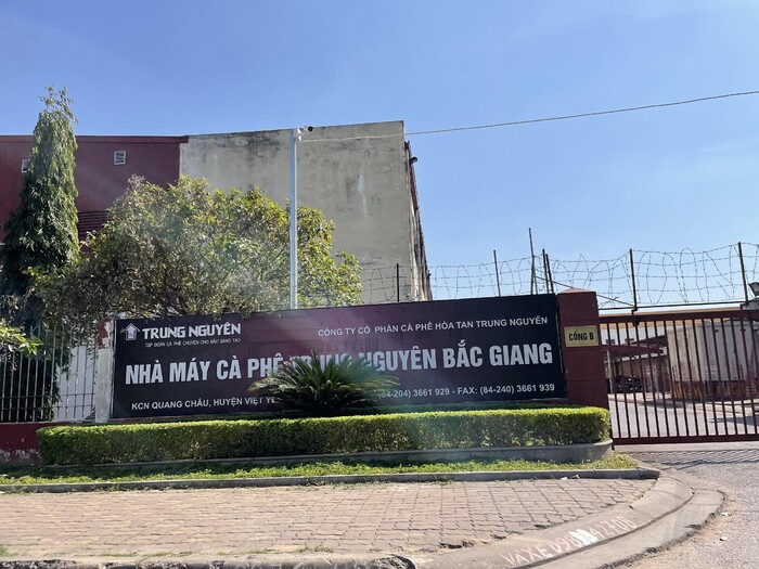 Nhà máy Cà phê Trung Nguyên Bắc Giang. (Ảnh: ĐSPL).