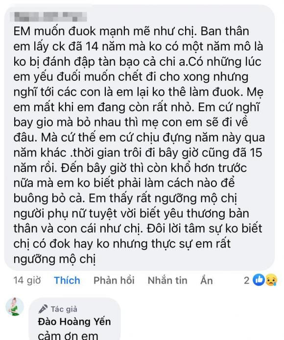 Yến về việc lấy chồng 14 năm nhưng thường xuyên bị đánh đập