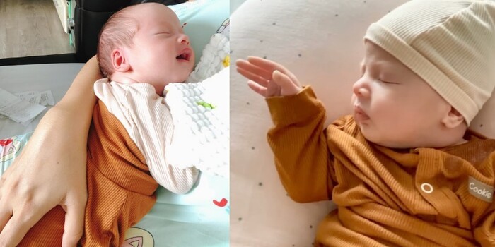 Hai bé có nét lai tây.