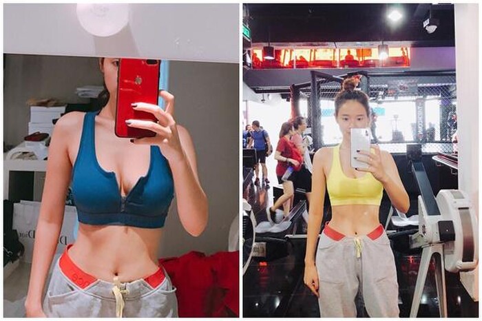 Nữ diễn viên thường xuyên tập luyện để giữ vóc dáng của mình.