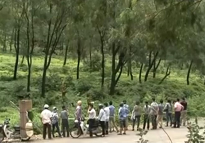 Hiện trường nơi phát hiện thi thể anh Nhường