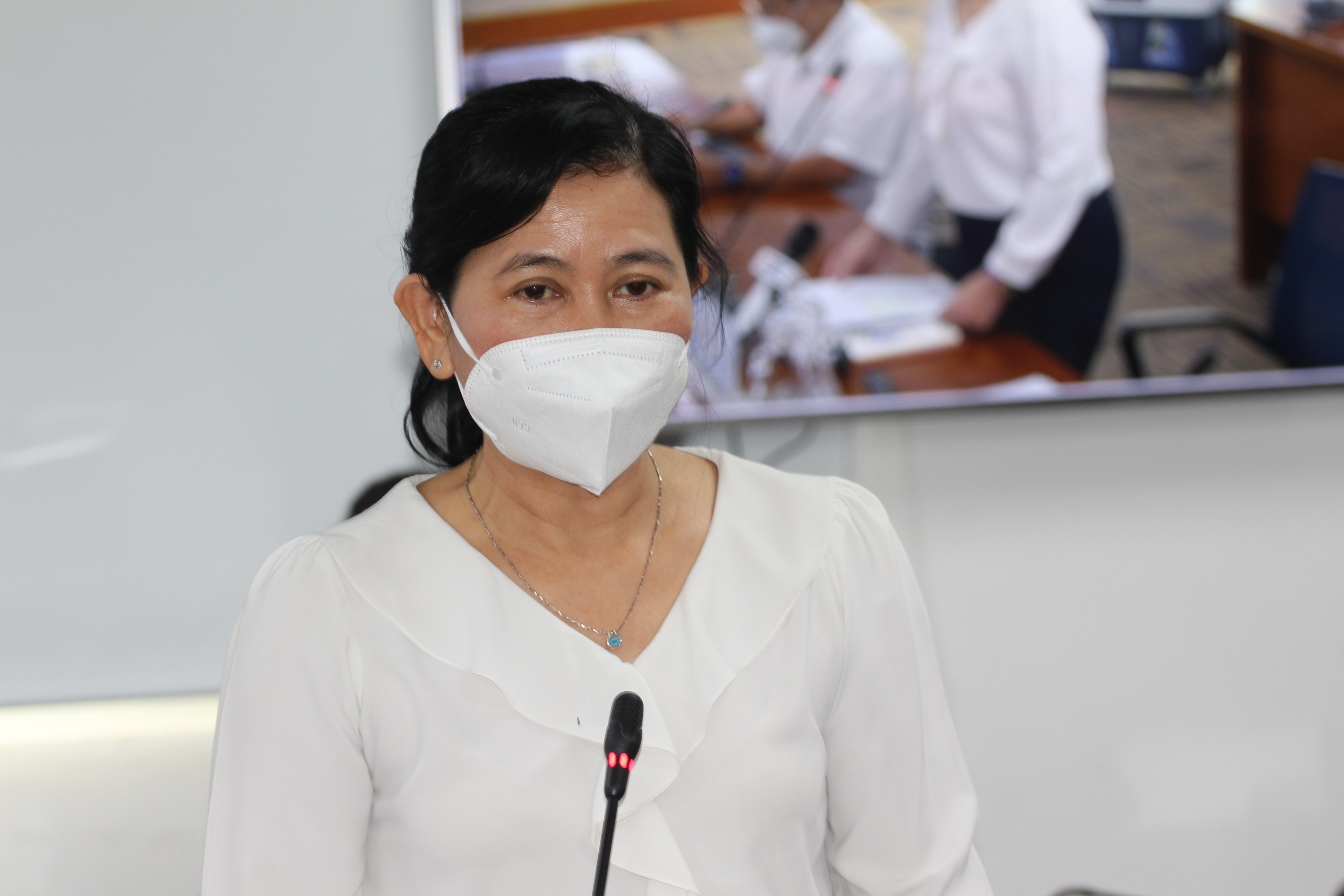 Bà Nguyễn Thị Huỳnh Mai, Chánh văn phòng Sở Y tế TP.HCM.