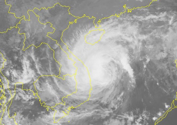 Hình ảnh mây vệ tinh của bão số 9 - Nguồn: Trung tâm Dự báo khí tượng thủy văn quốc gia