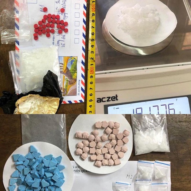Các loại ma tuý tổng hợp Công an thu giữ trong quá trình bắt giữ, triệt phá 2 vụ án trên