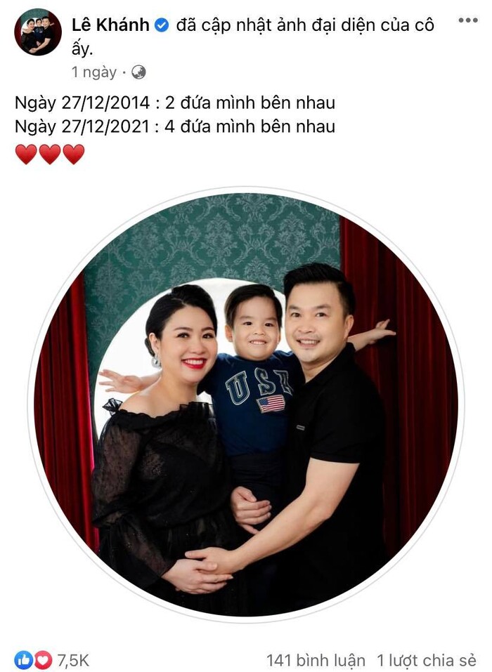 Chia sẻ của Lê Khánh ngày 27/12.