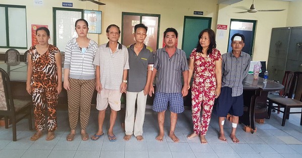 Các đối tượng tại cơ quan công an