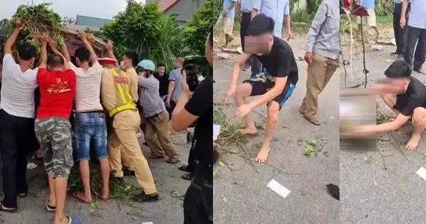 Hiện trường vụ tai nạn thảm khốc.