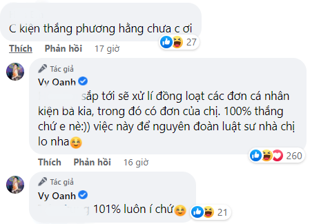 Vy Oanh tự tin đáp trả dân mạng về vụ kiện tụng với nữ CEO.