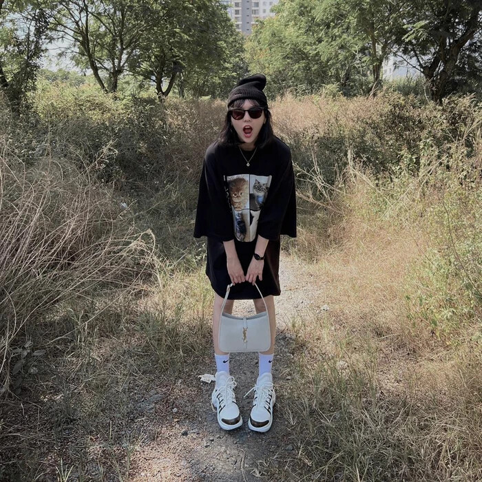 Loạt ảnh du xuân của Hải Tú hồi đầu năm.