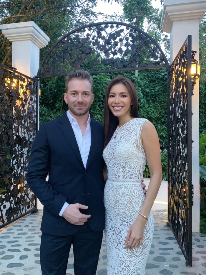 Minh Tú và bạn trai Tây