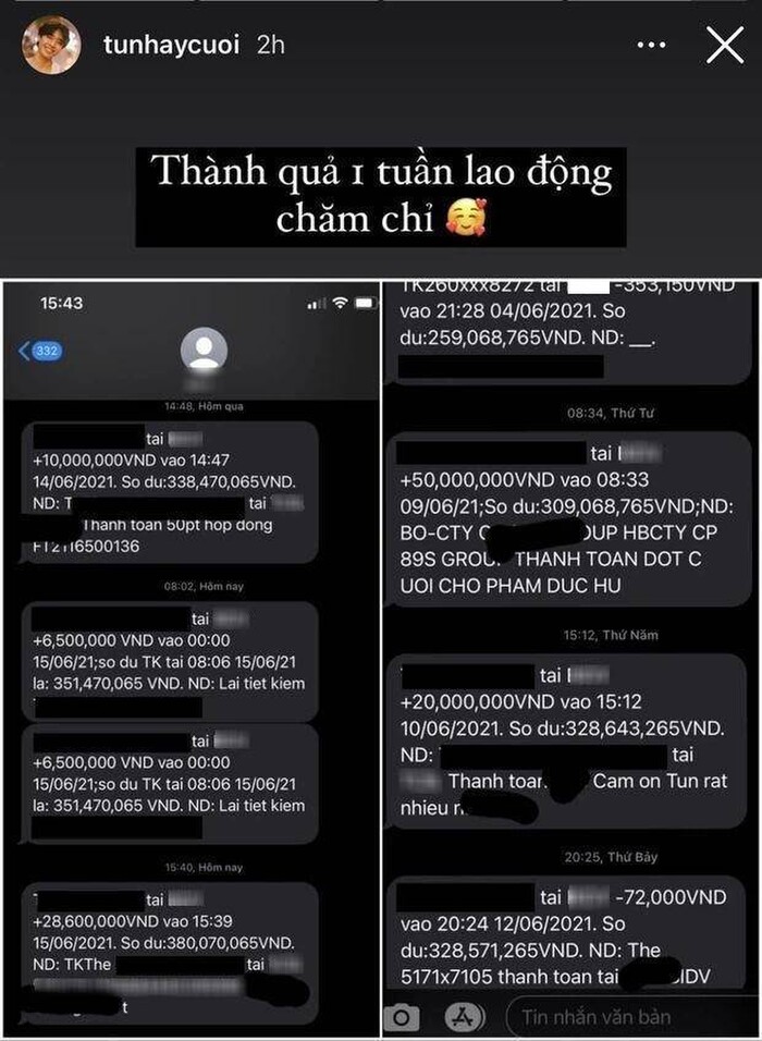 Tun Phạm hé lộ thu nhập của mình