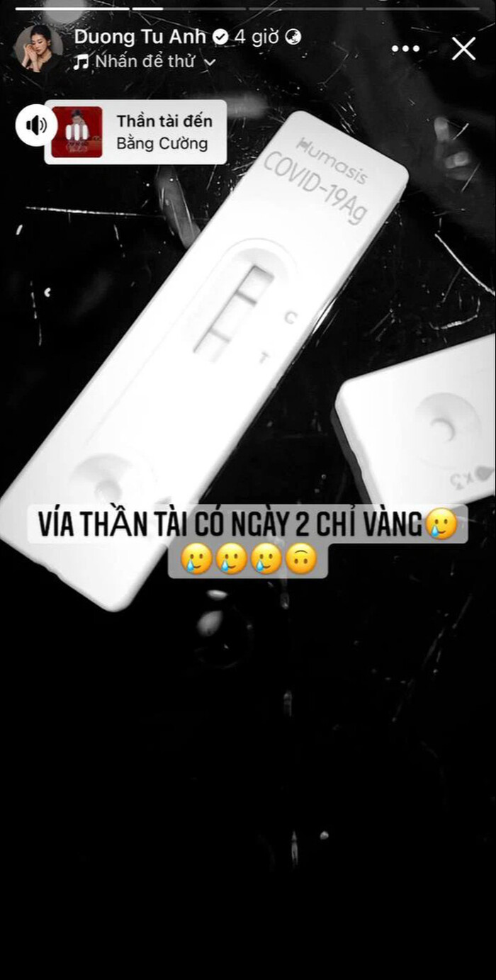 Dương Tú Anh báo tin nhiễm Covid-19 đúng ngày Vía thần tài.