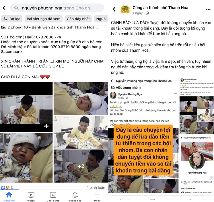 Những hình ảnh, thông tin trường hợp ở xã Hà Long, huyện Hà Trung là giả mạo