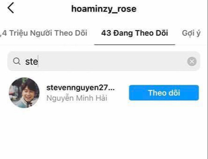 Trên Instagram cá nhân nữ ca sĩ vẫn 