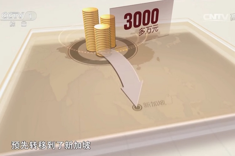 Ảnh minh họa Lý chuyển 30 triệu Nhân dân tệ tới một ngân hàng Singapore. Ảnh: CCTV